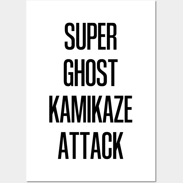 Super Ghost Kamikaze Attack Wall Art by gemgemshop